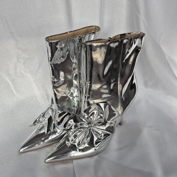 Sam Edelman Esmae 2 Pointed Toe Embellished High Heel Boots - Picture 1 of 3